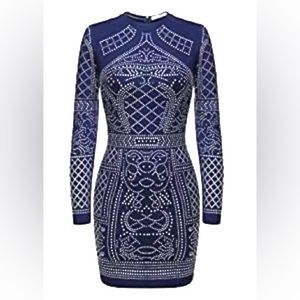 NWT Meaneor Navy Blue Dress